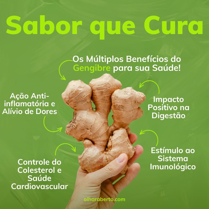Read more about the article Sabor que Cura: Os Múltiplos Benefícios do Gengibre para sua Saúde!