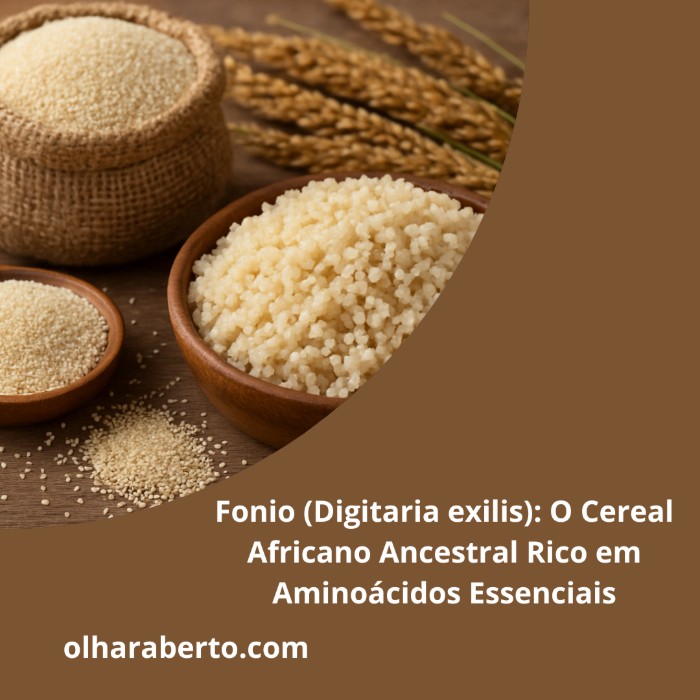 Read more about the article Fonio (Digitaria exilis): O Cereal Africano Ancestral Rico em Aminoácidos Essenciais