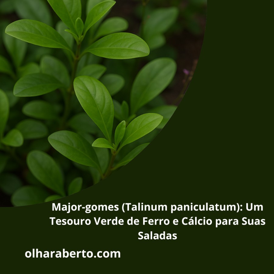 You are currently viewing Major-gomes (Talinum paniculatum): Um Tesouro Verde de Ferro e Cálcio para Suas Saladas