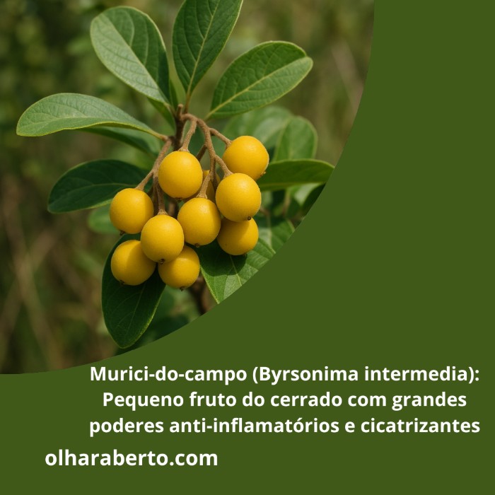 Read more about the article Murici-do-campo (Byrsonima intermedia): Pequeno fruto do cerrado com grandes poderes anti-inflamatórios e cicatrizantes