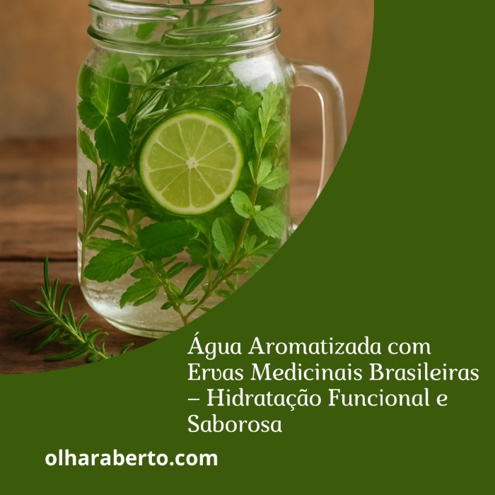 Read more about the article Água Aromatizada com Ervas Medicinais Brasileiras – Hidratação Funcional e Saborosa
