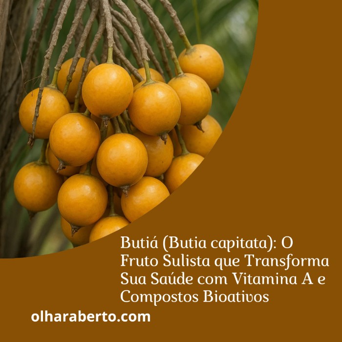 Read more about the article Butiá (Butia capitata): O Fruto Sulista que Transforma Sua Saúde com Vitamina A e Compostos Bioativos