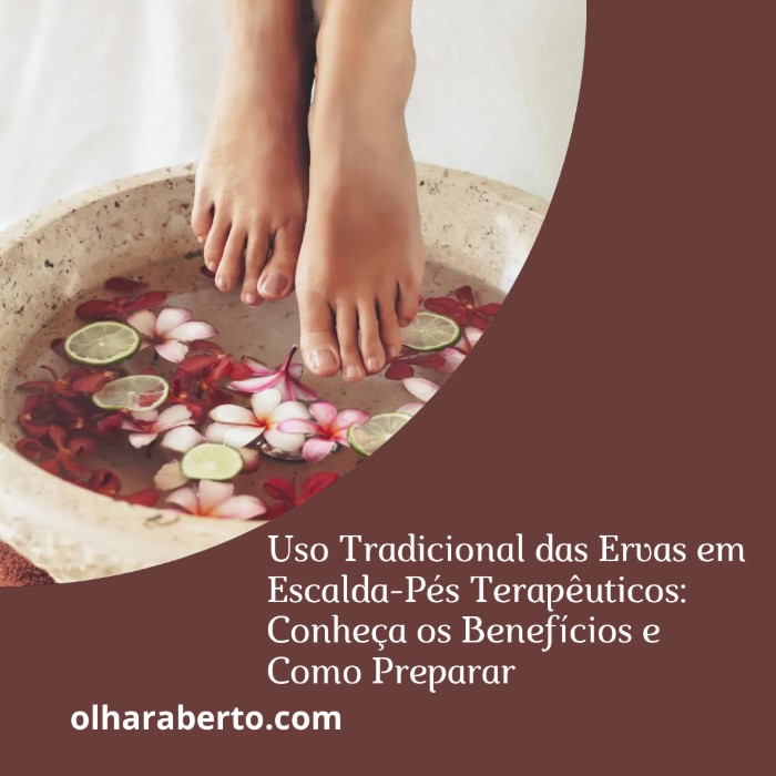 Read more about the article Uso Tradicional das Ervas em Escalda-Pés Terapêuticos: Conheça os Benefícios e Como Preparar