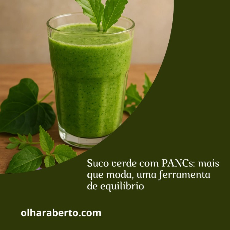 Read more about the article Suco verde com PANCs: mais que moda, uma ferramenta de equilíbrio