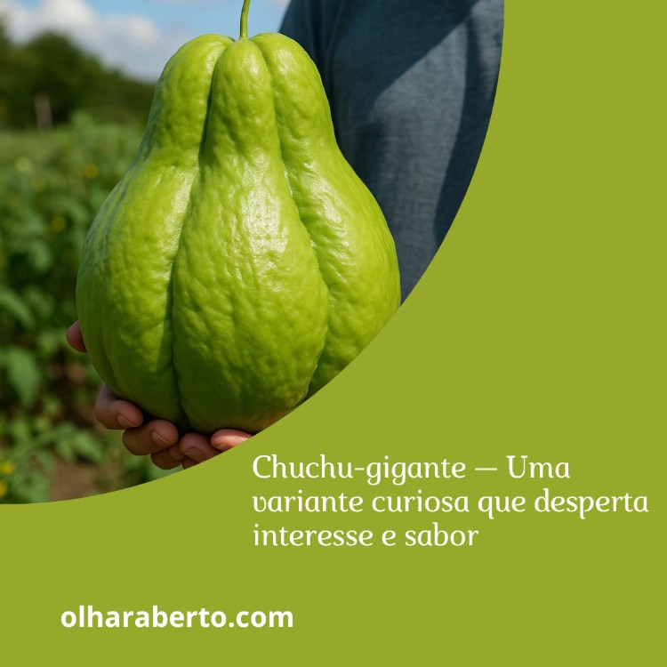 Read more about the article Chuchu-gigante — Uma variante curiosa que desperta interesse e sabor