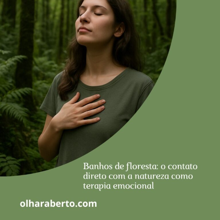 Read more about the article Banhos de floresta: o contato direto com a natureza como terapia emocional
