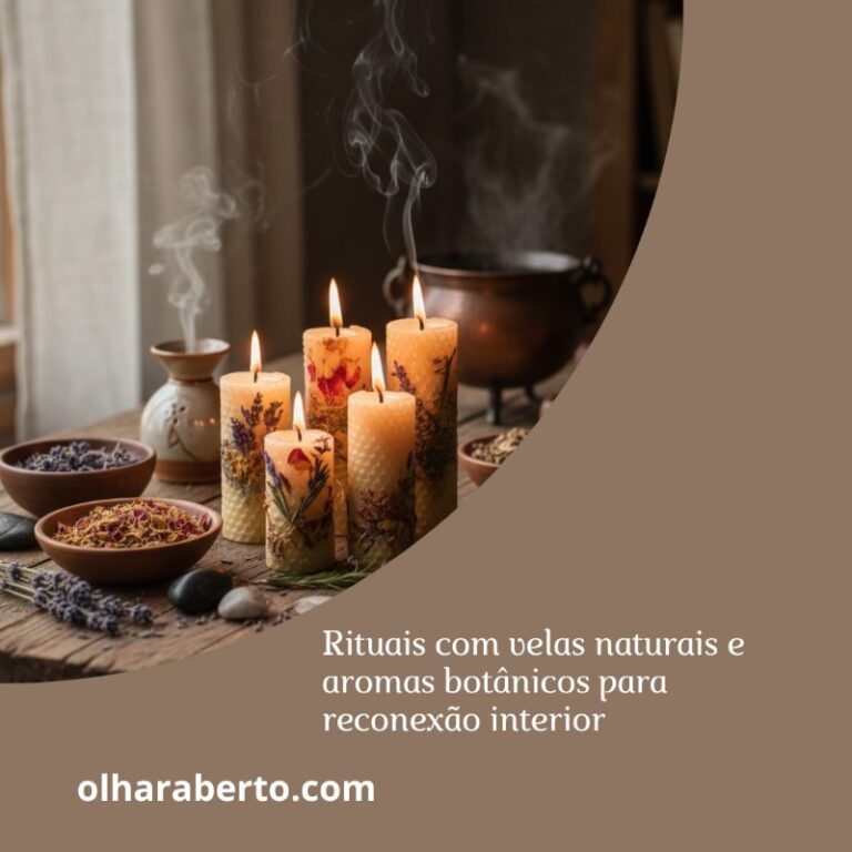 Read more about the article Rituais com velas naturais e aromas botânicos para reconexão interior