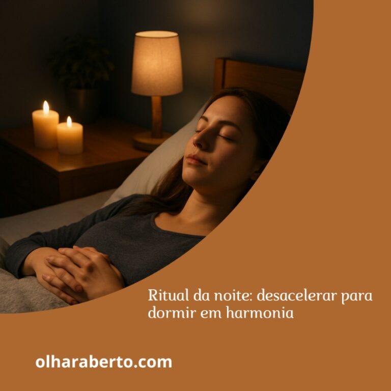 Read more about the article Ritual da noite: desacelerar para dormir em harmonia